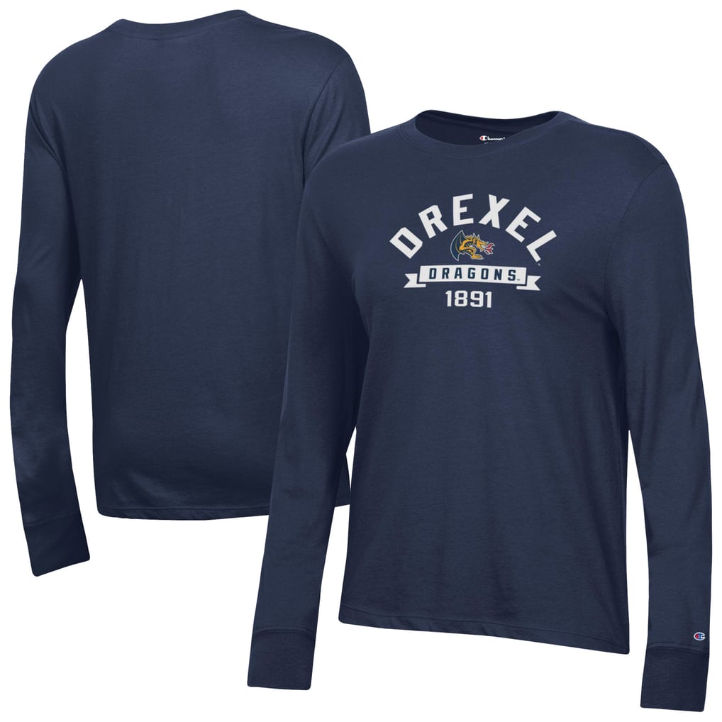  Drexel Dragons Champion Women's Core Long Sleeve T-Shirt - Navy